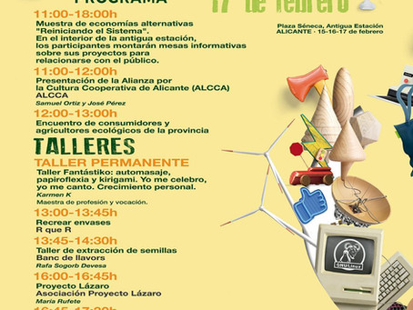 Programa en Cartel de Reiniciando el Sistema 2019 para el Domingo 17 de Febrero.