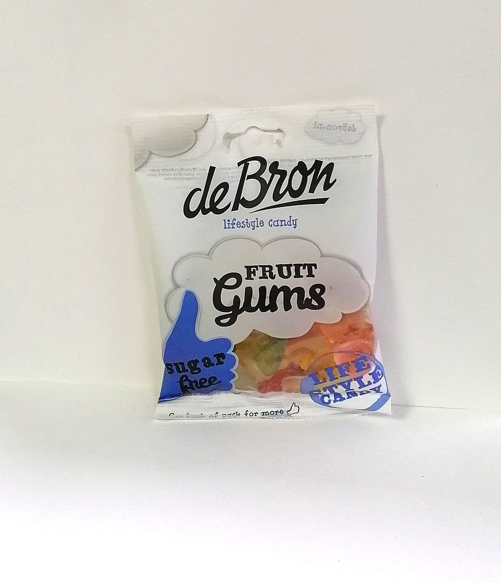 De Bron Sugar Free Fruit Gums Sweets 100g