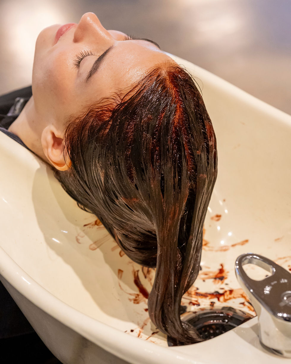 Copper gloss processing at the sink