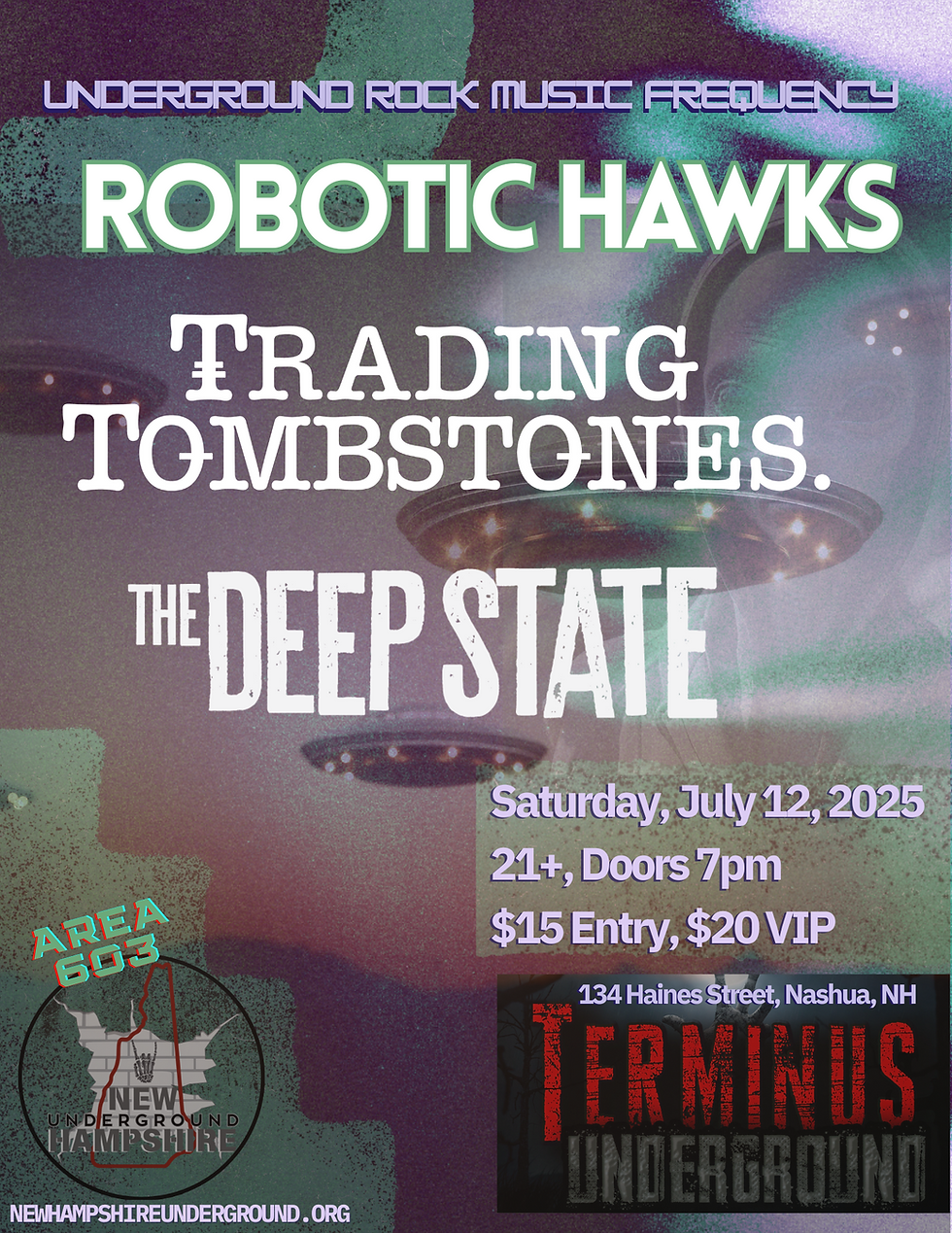 đ¸ TERMINUS UNDERGROUND PRESENTS: AREA 603 â UNDERGROUND ROCK MUSIC FREQUENCY đ¸