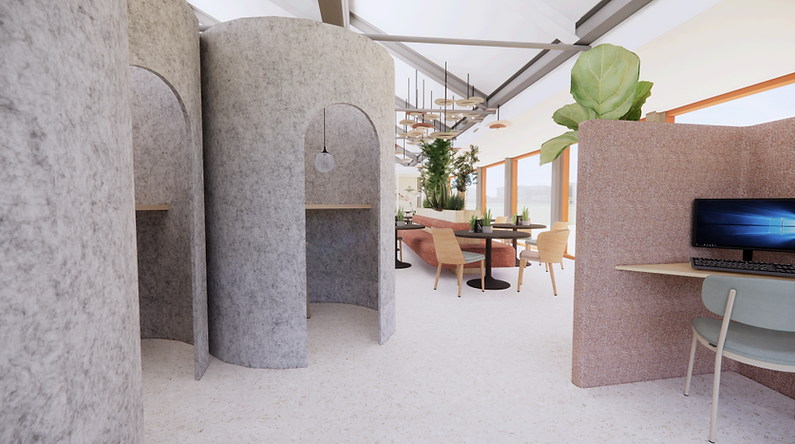 Interieurontwerp werkcafe