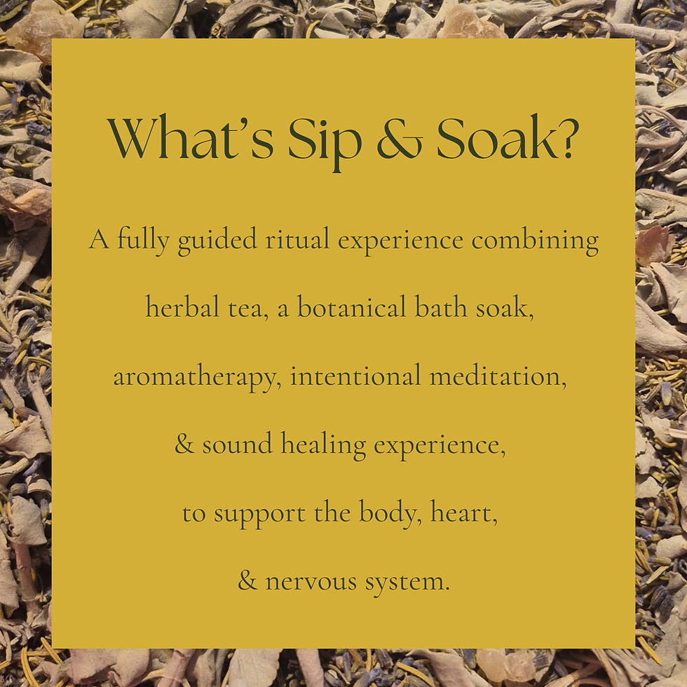 Thumbnail: Root & Restore | Sip & Soak | Multi-Use Ritual Experience