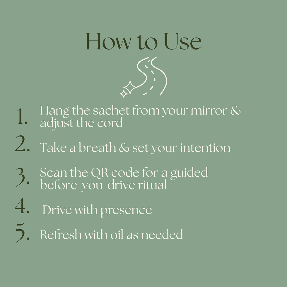 Thumbnail: Sacred Clean Drive | Ritual for the Road | Botanical Vehicle Sachet
