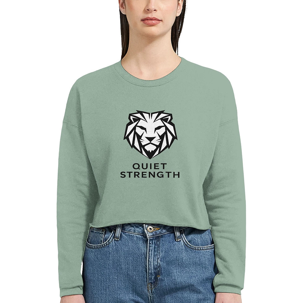 Thumbnail: HILLBASH Women's Cropped Sweatshirt | Bella + Canvas 7503