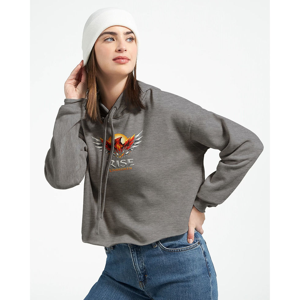 Thumbnail: HILLBASH Women's Cropped Hoodie | Bella + Canvas 7502
