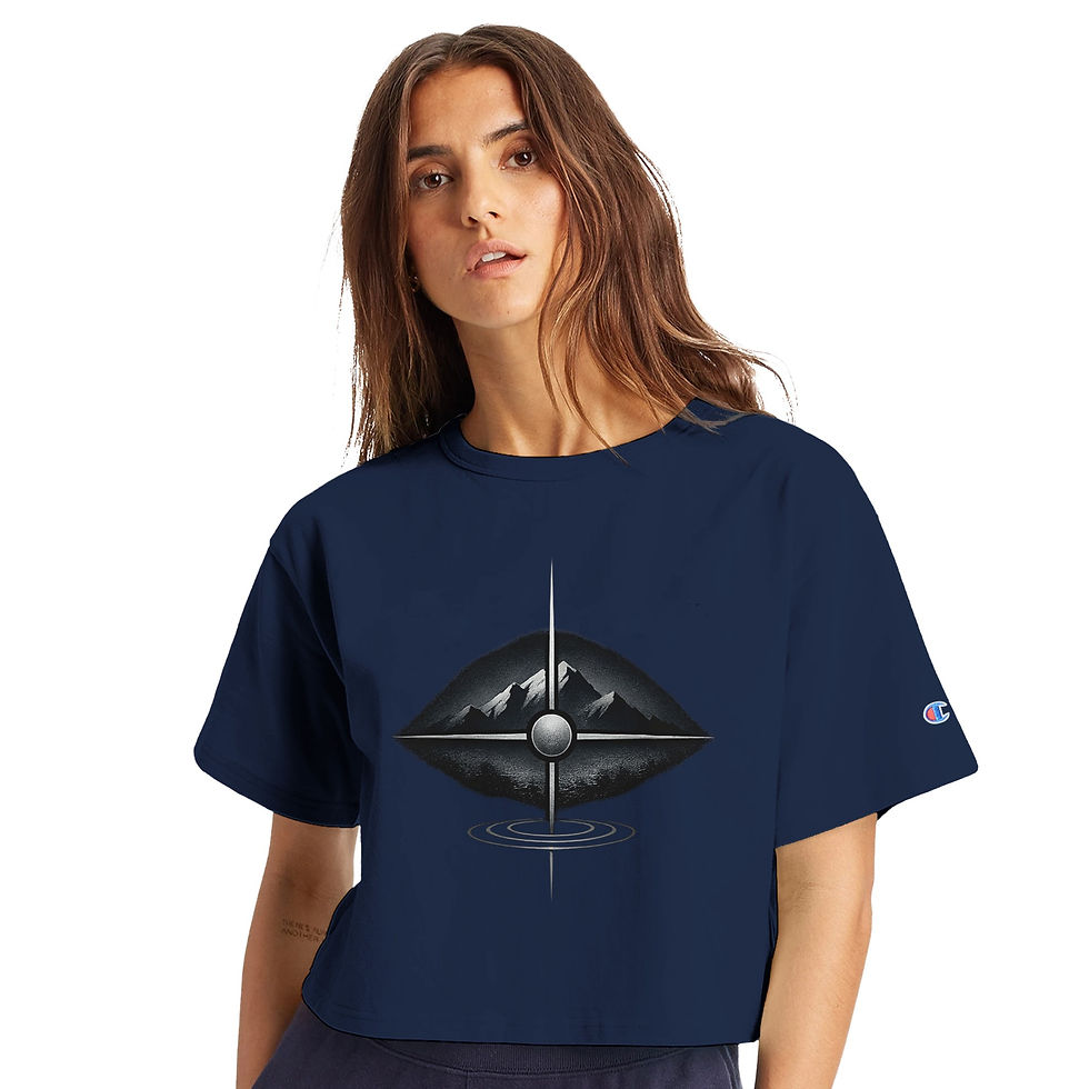Thumbnail: HILLBASH Women's Cropped Heritage Crewneck T-Shirt | Champion T453W