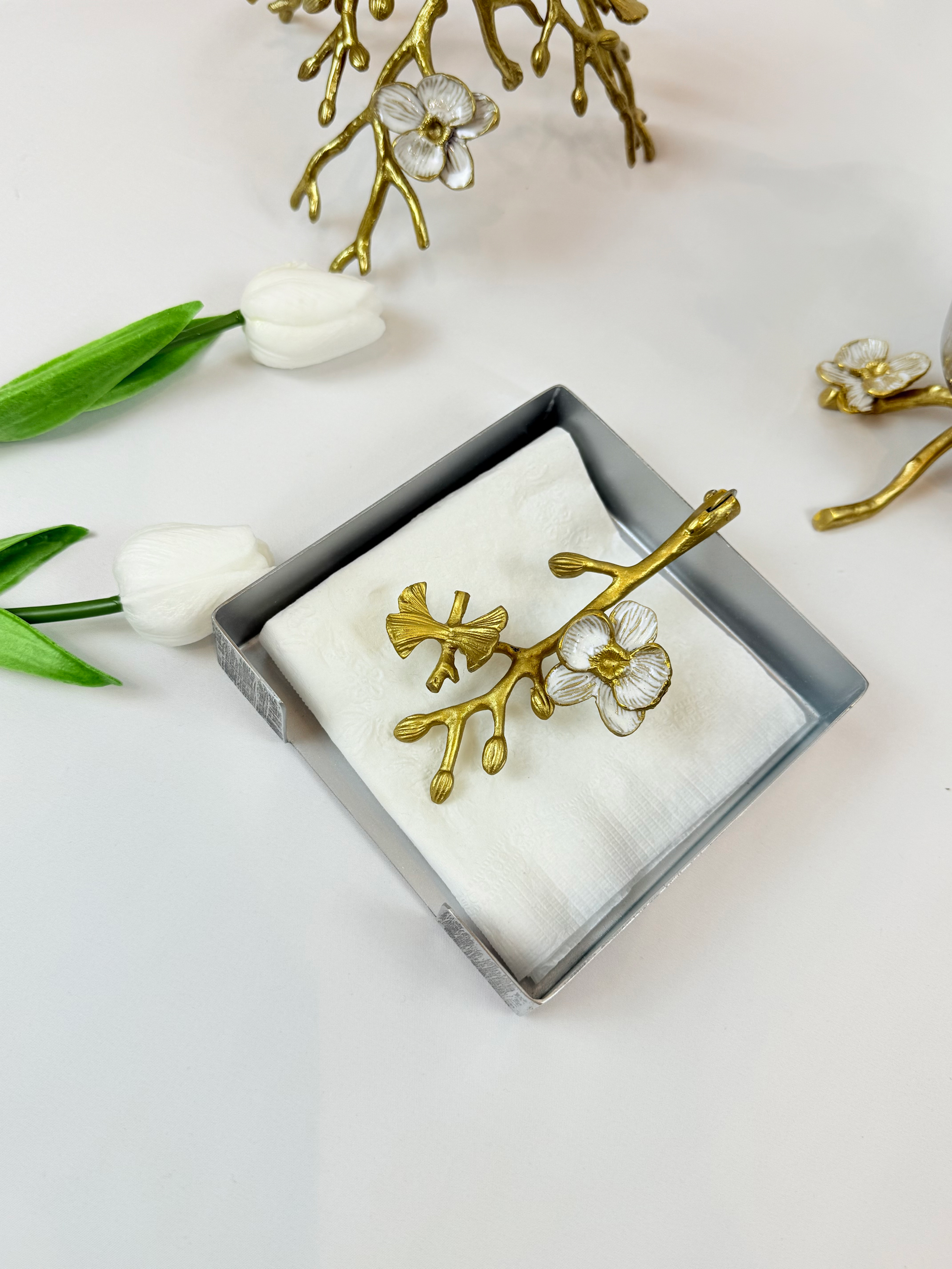 Orchid Square Napkin Holder