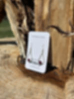 Thumbnail: Purple Spiny Oyster Shell Sterling Silver Loop Earrings 