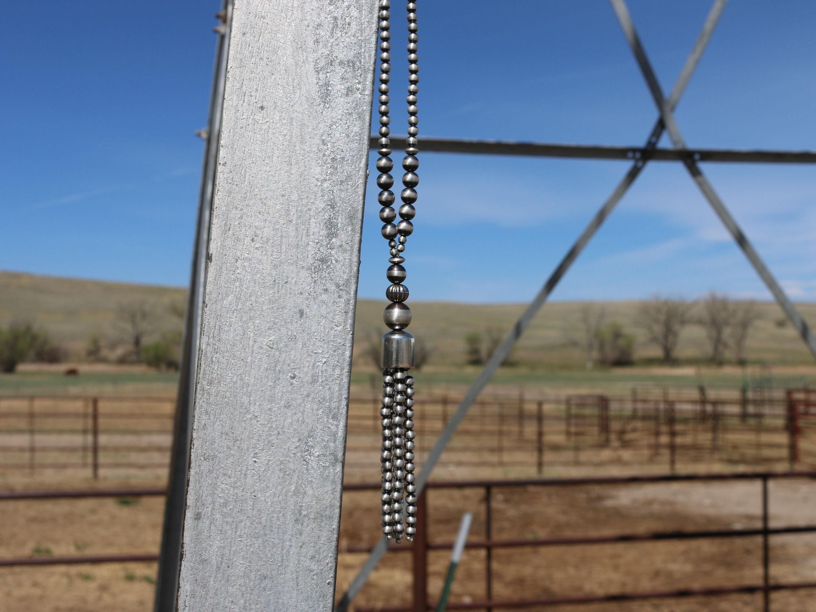 Tassel navajo pearl necklace 