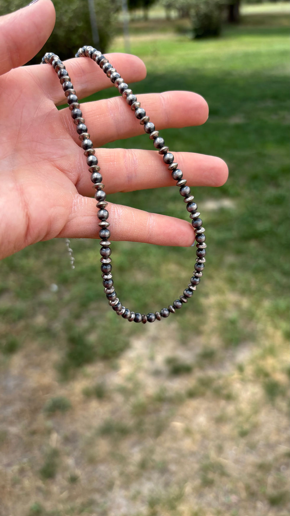 Thumbnail: 4mm Navajo Style Pearls - 16”, 18”, 20”, 60” 