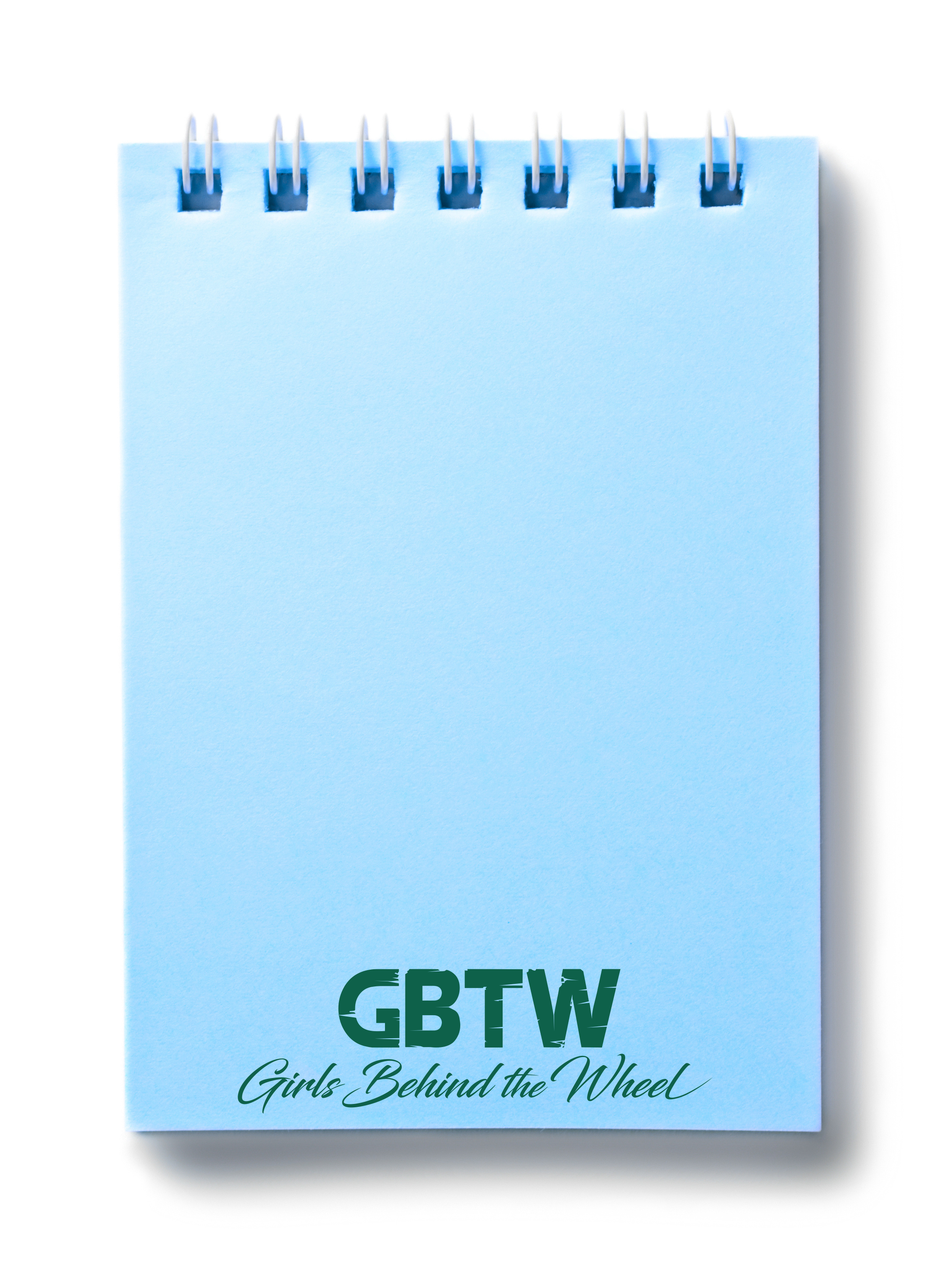 Girls Behind the Wheel Spiral Notes Blue 3"x4"