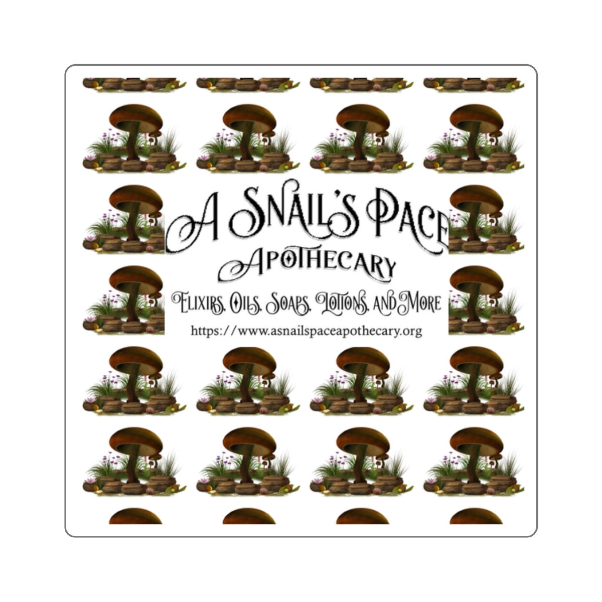 Mushroom Square Stickers