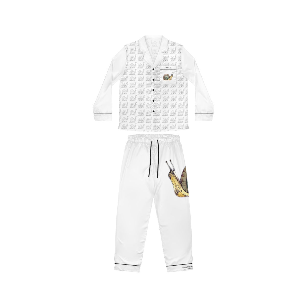MBO (Made by Ollie) Women's Satin Pajamas (AOP)