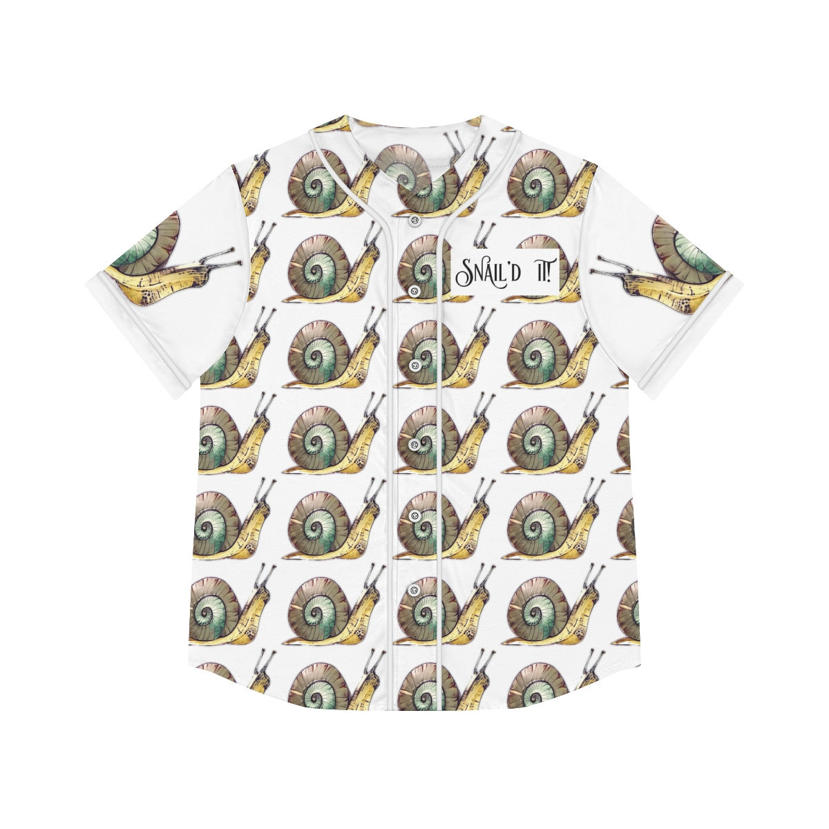 Snail'd It! Women's Baseball Jersey (AOP)