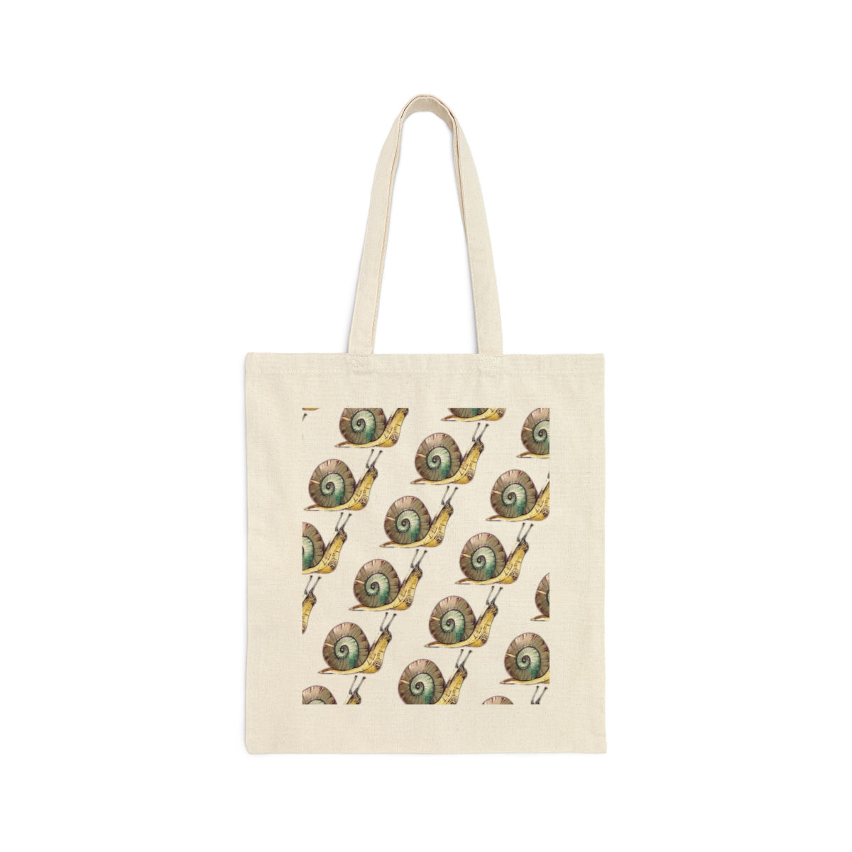 Multi Snail Canvas Tote Bag
