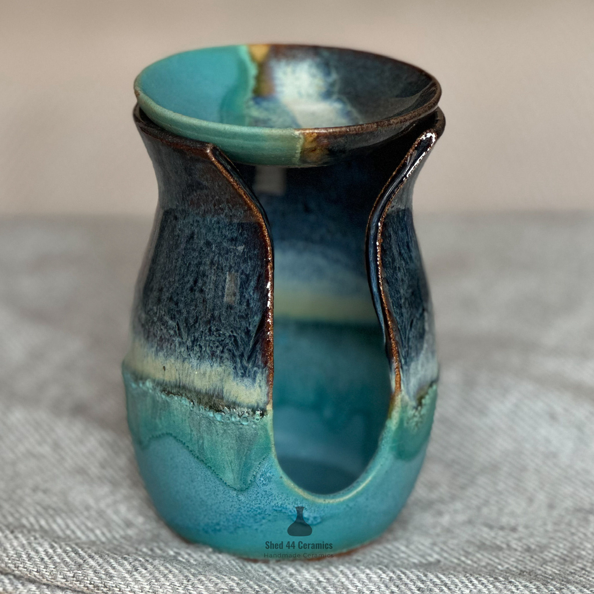 Handmade Wax Warmer - Sea-Blue