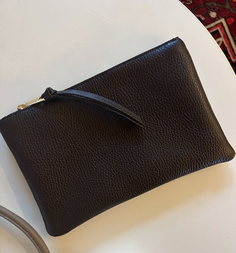 Miniaturebillede: Karoline zip pouch in soft grain leather