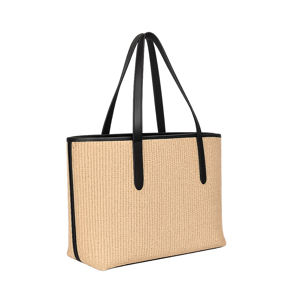 Miniaturebillede: Karin tote raffia x testa moro