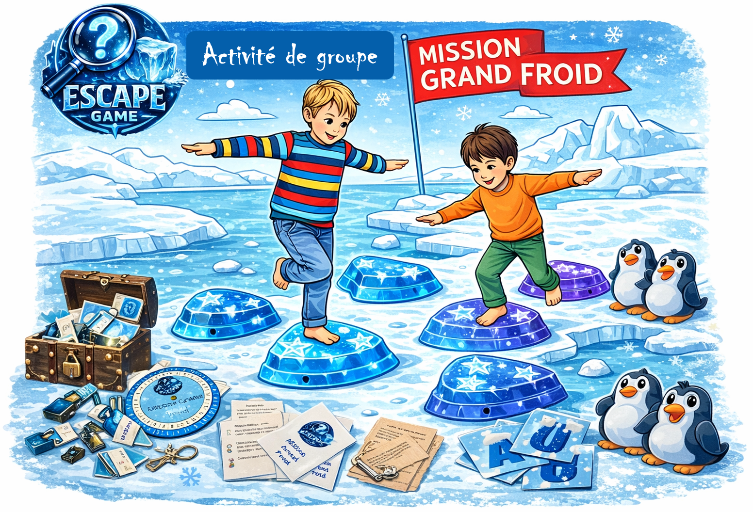 Escape Game mission grand froid
