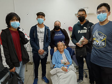  la Orden DeMolay,  cumplió con la acción social en el Hospital del Adulto Mayor Quito.