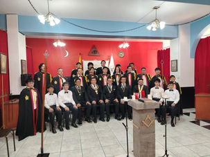 El Capitulo Caballeros DeMolay Quito N° 1 trabajando conjuntamente con el el Capítulo Caballeros DeMolay Tungurahua No. 5, con la presencia del OEE Polo Almeida Murillo