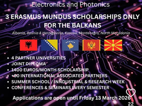 Erasmus Mundus Scholarships available for Kosovo students