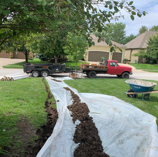 French Drain Installation - Leawood, KS