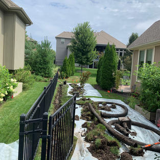 French Drain Installation - Leawood, KS