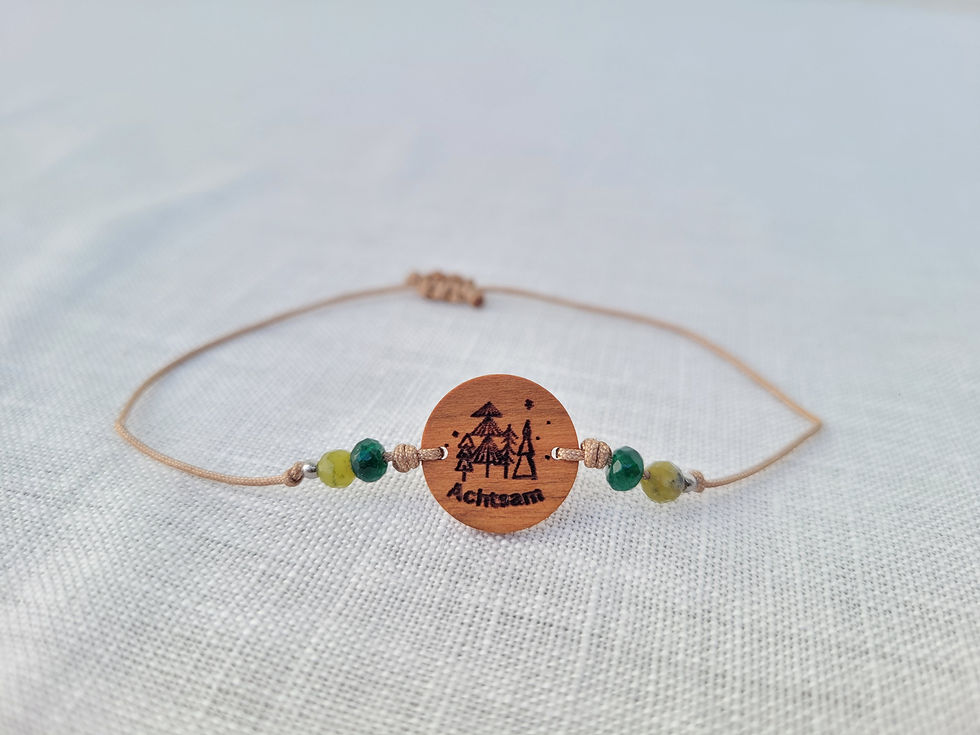 Miniaturbild: "Achtsam" - Helden - Armbändchen mit Perlen