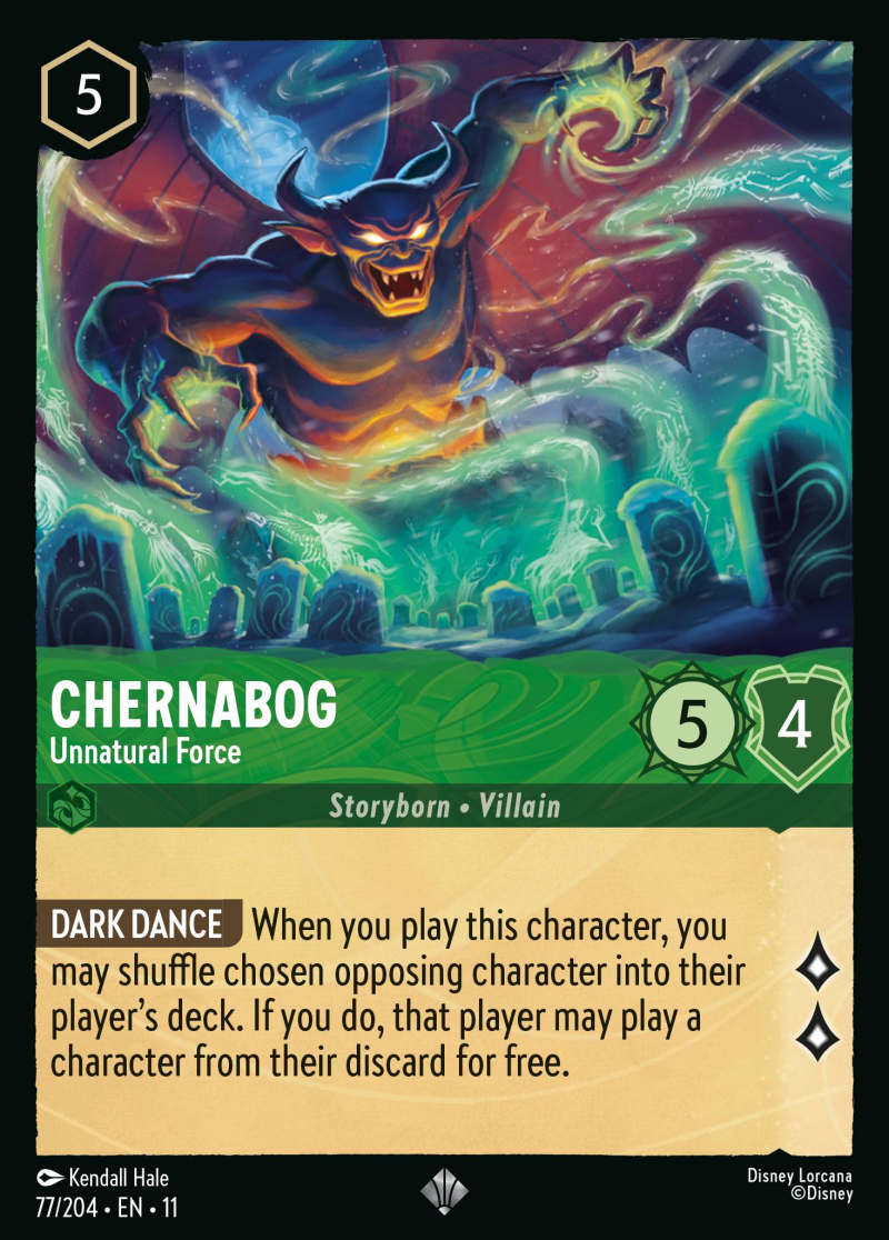 077/204 - Chernabog - Unnatural Force - Super Rare (Foil)