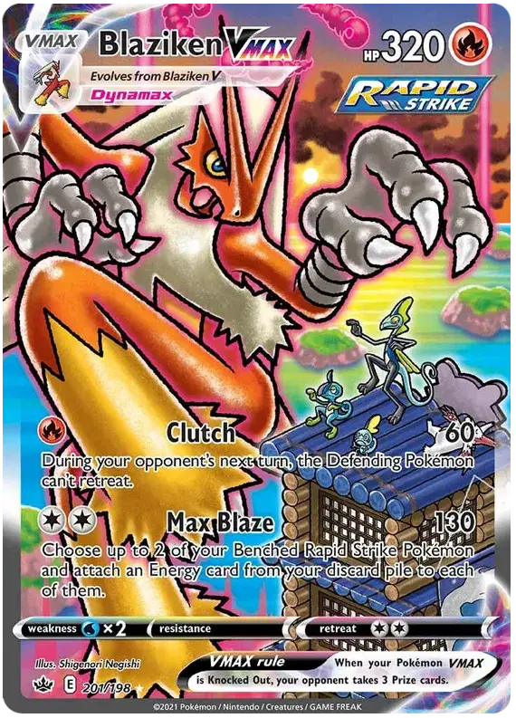 201/198 - Blaziken Vmax - Secret Rare