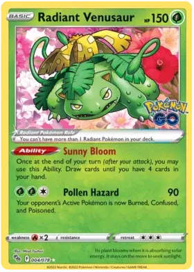 004/078 Radiant Venusaur - Pokémon Go