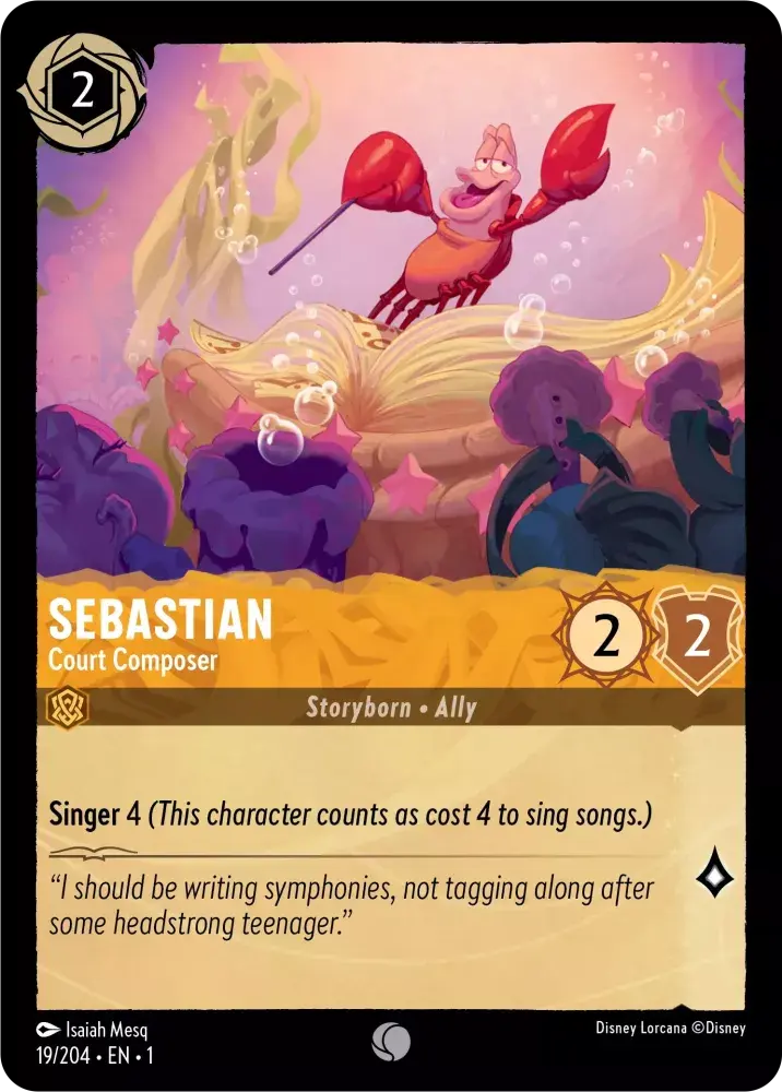 019/204 - Sebastian - Court Composer - Common (Foil)