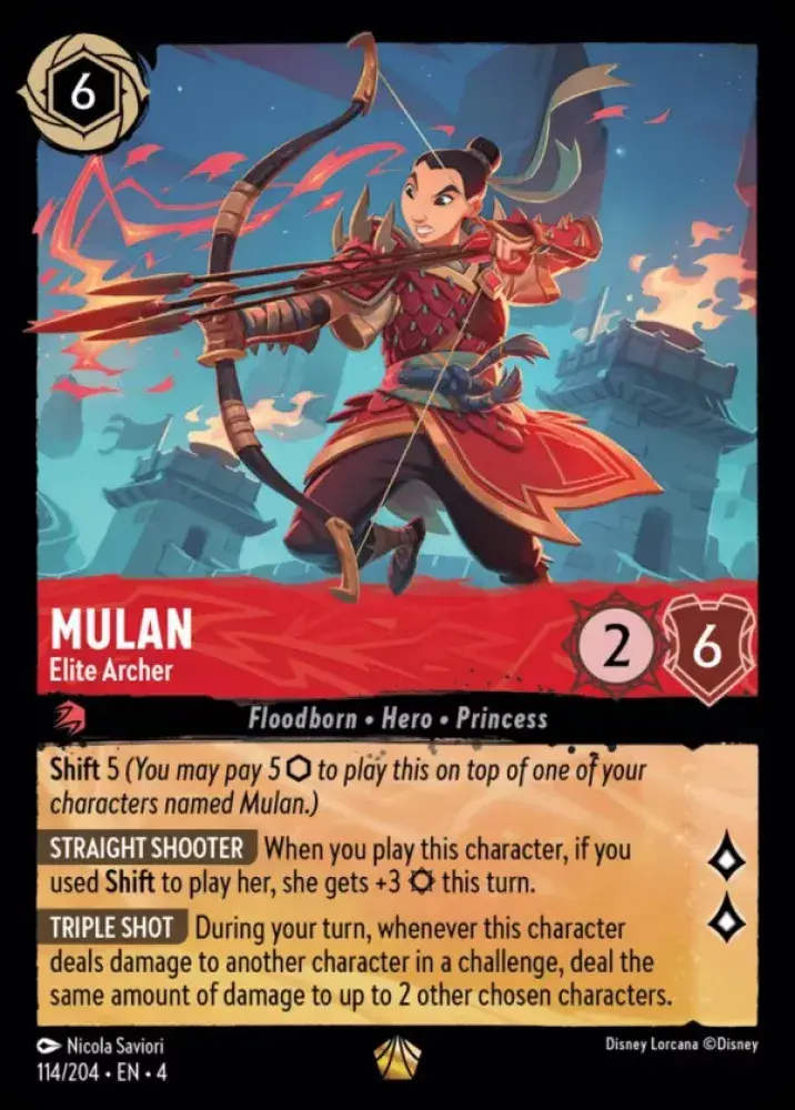 114/204 - Mulan - Elite Archer - Legendary