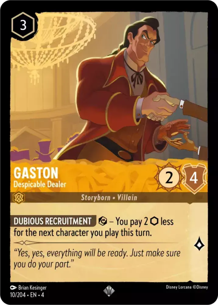 010/204 - Gaston - Despicable Dealer - Super Rare