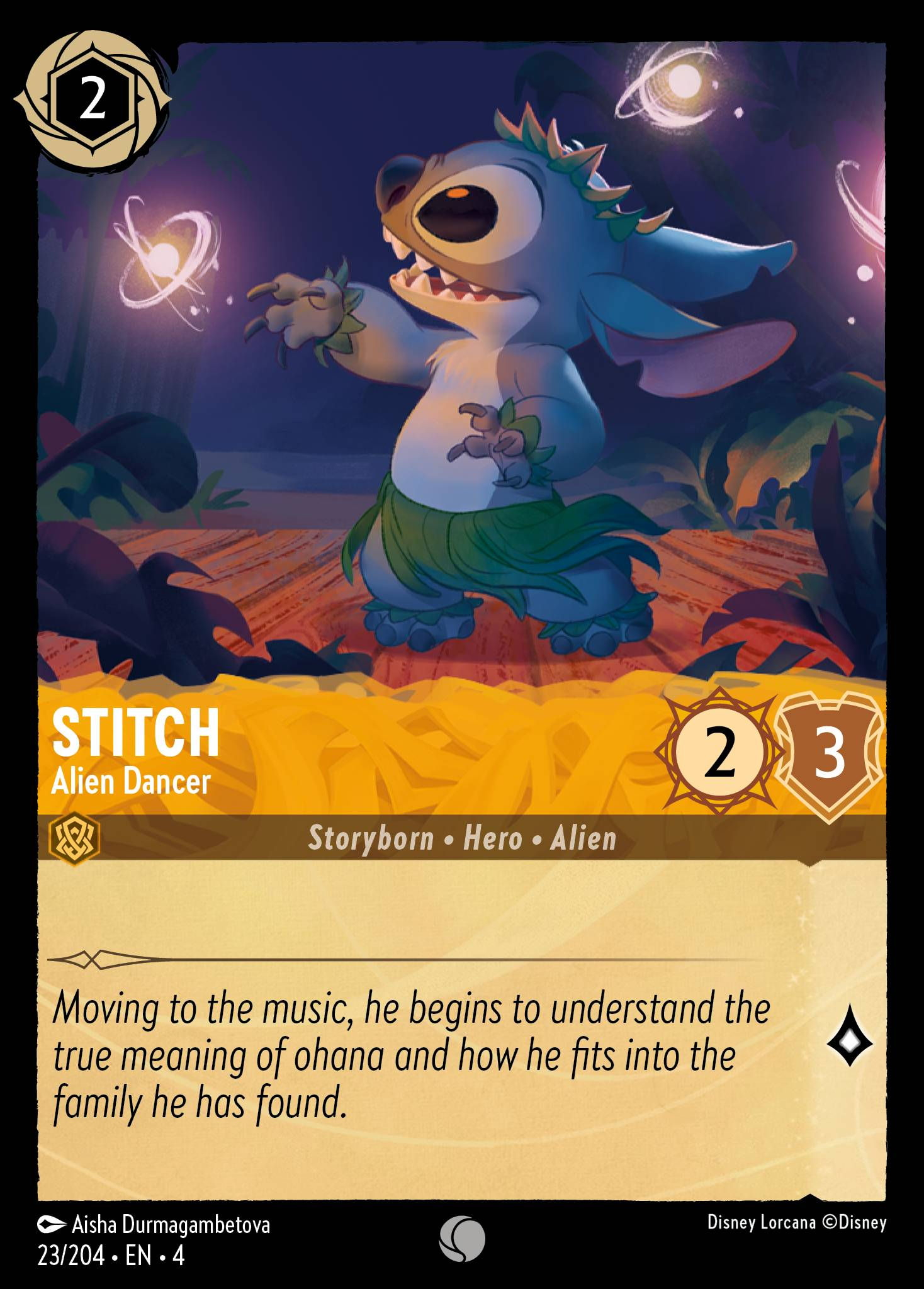 023/204 - Stitch - Alien Dancer - Common