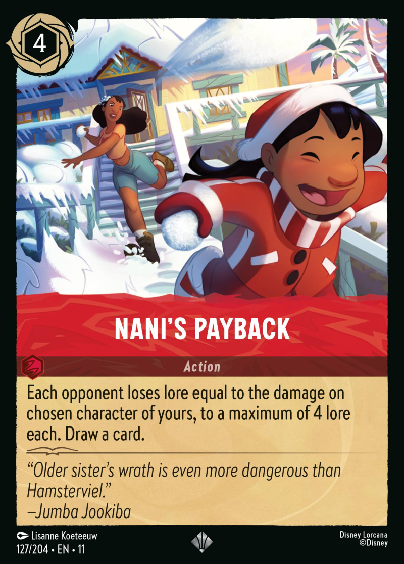 127/204 - Nani's Payback - Super Rare (Foil)