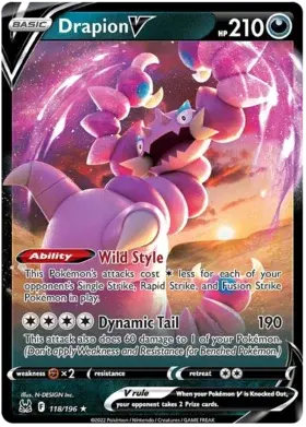 118/196 - Drapion V - Lost origins