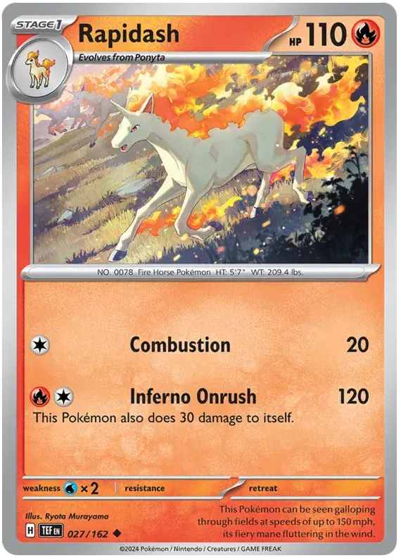 027/162 - Rapidash - Temporal Forces - Uncommon