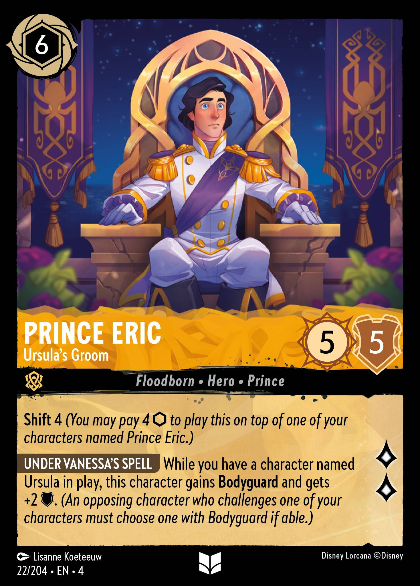 022/204 - Prince Eric - Ursula's Groom - Uncommon