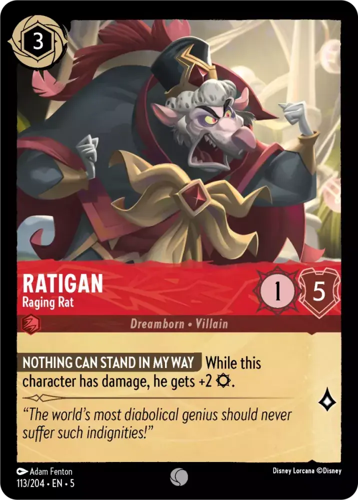 113/204  - Ratigan - Raging Rat - Common
