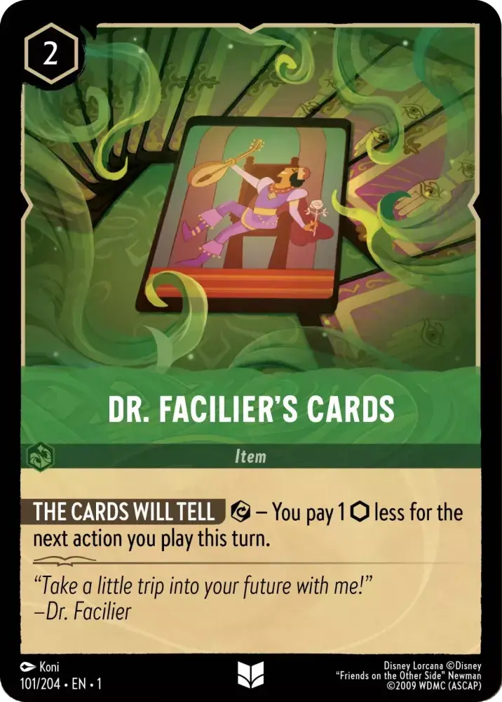 101/204 - Dr. Facilier's Cards - Uncommon (Foil)