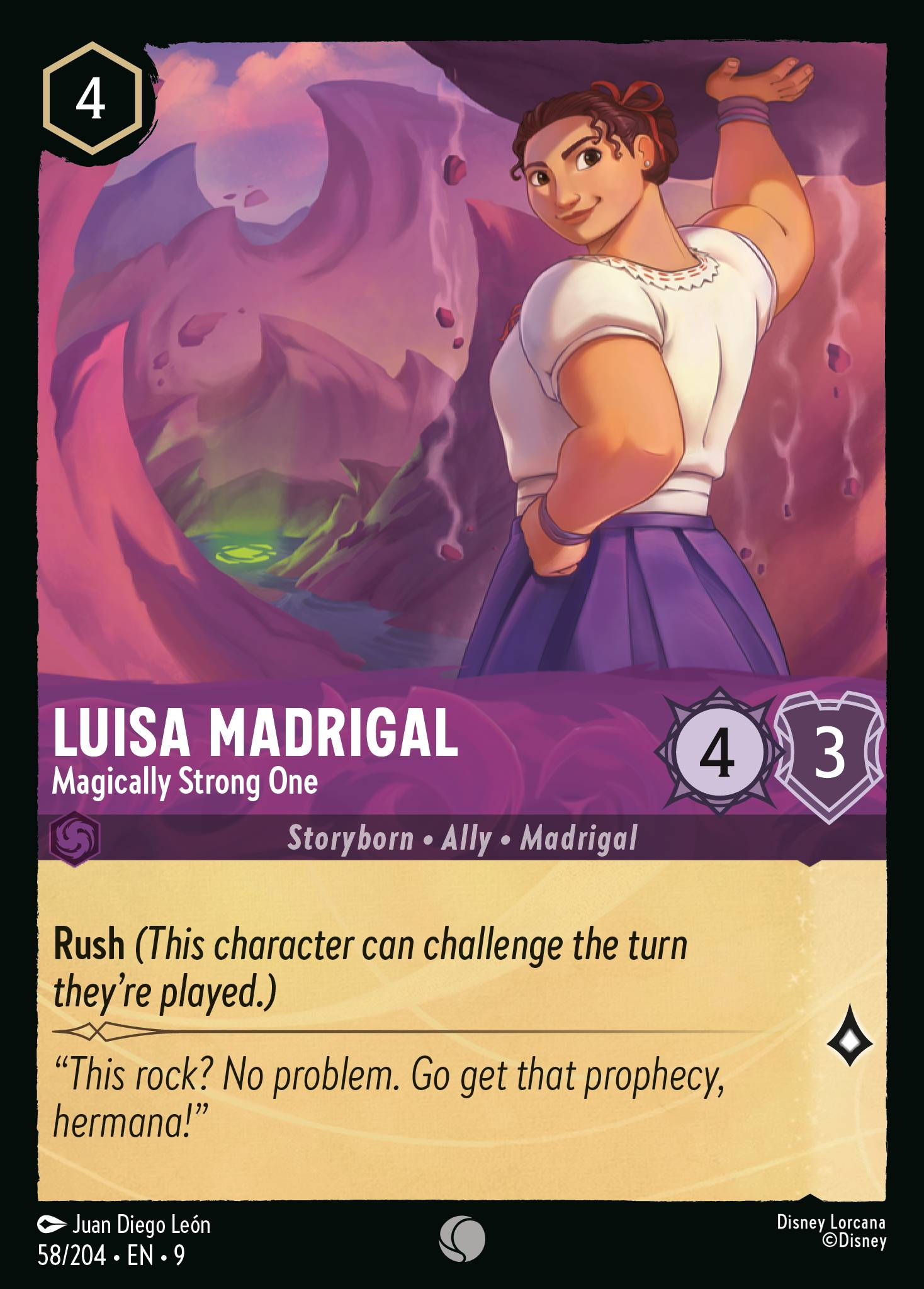 058/204 - Luisa Madrigal - Magically Strong One - Common (Foil)