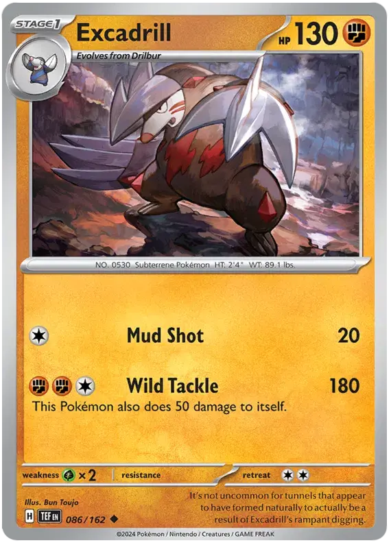 086/162 - Excadrill- Temporal Forces - Uncommon