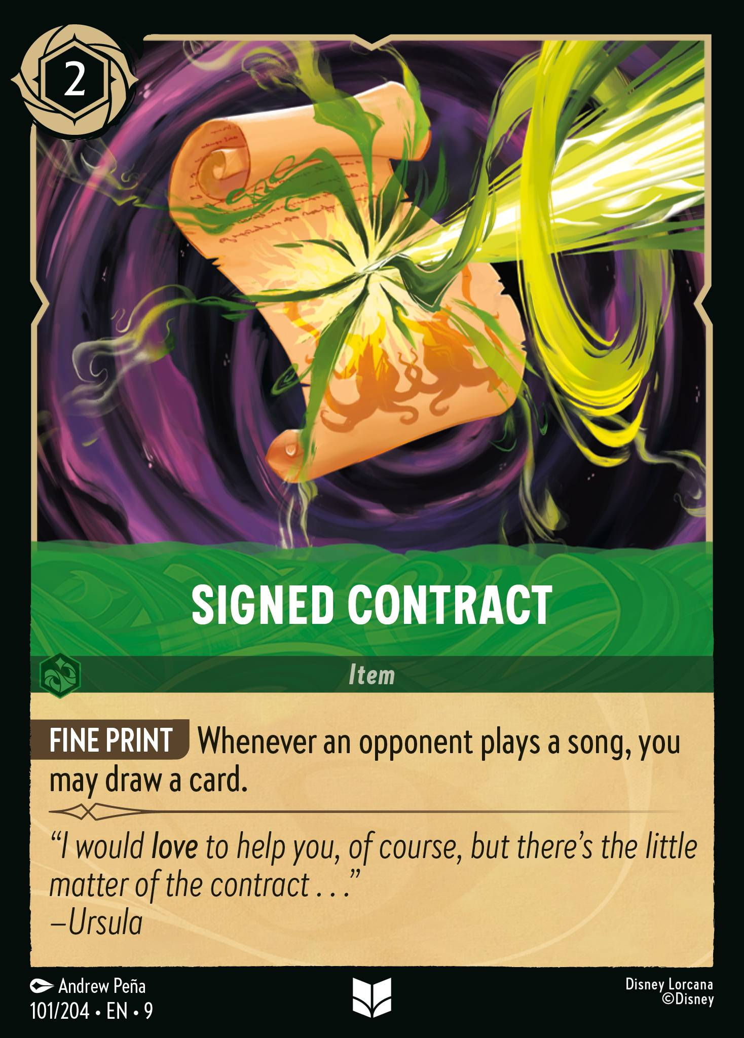101/204 - Signed Contract - Uncommon