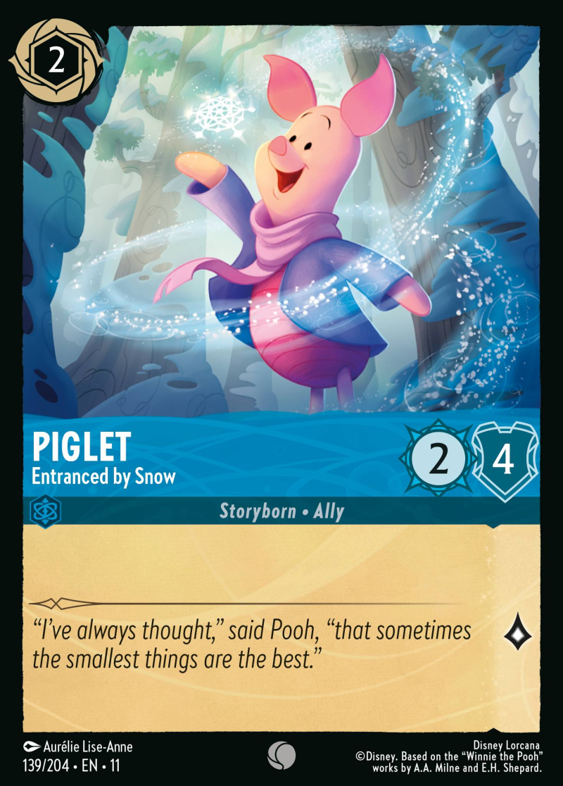 139/204 - Piglet - Entranced by Snow - Common (Foil)
