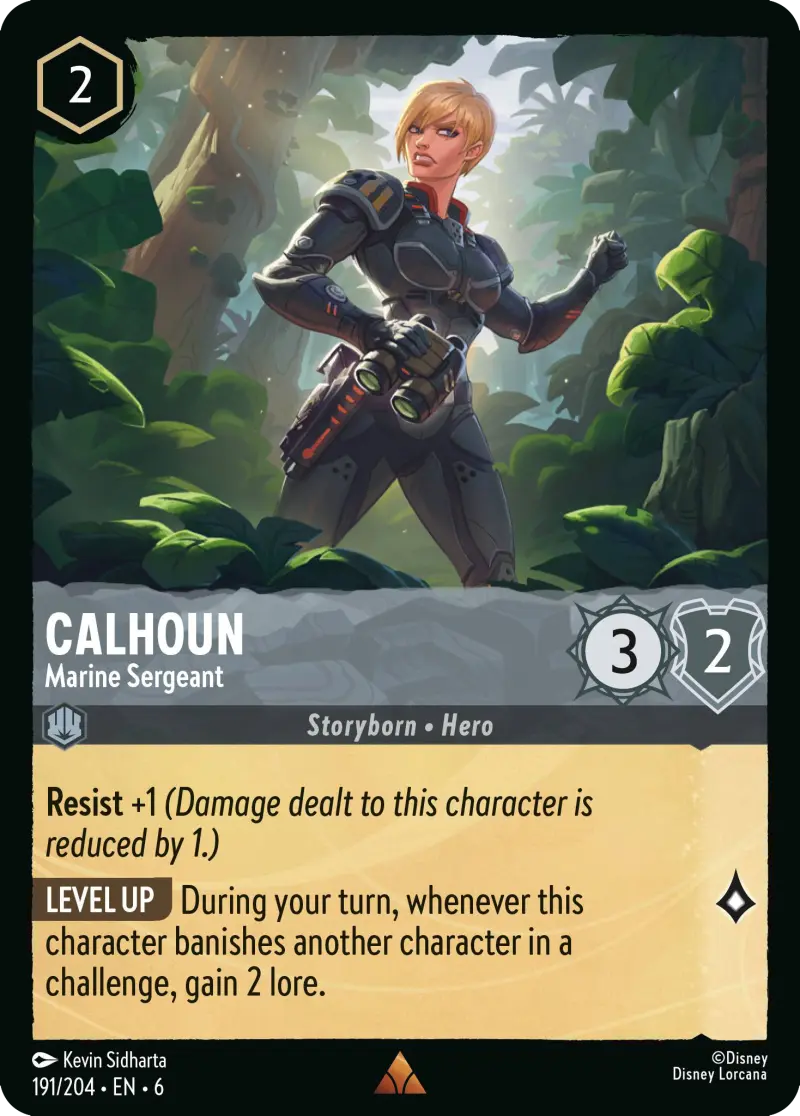 191/204 - Calhoun - Marine Sergeant -  Rare