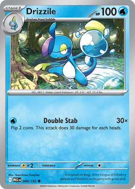 040/132 - Drizzle - Mega Evolutions - Common (Reverse Holo)