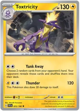 072/198 - Toxtricity - Scarlet and Violet Base - Uncommon
