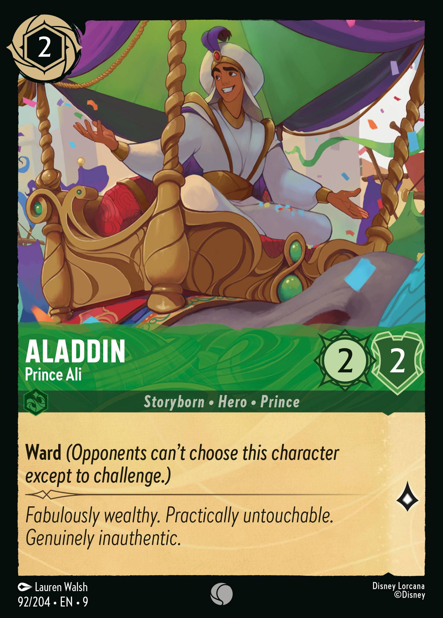 092/204 - Aladdin - Prince Ali - Common